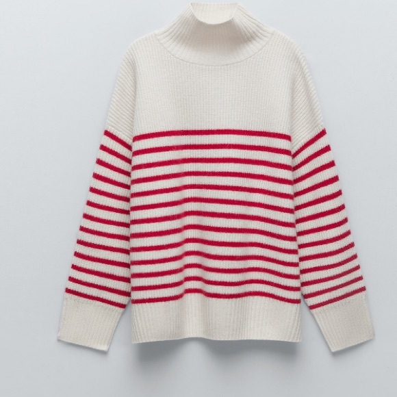 ZARA 💯 wool striped sweater - Picture 2 of 9